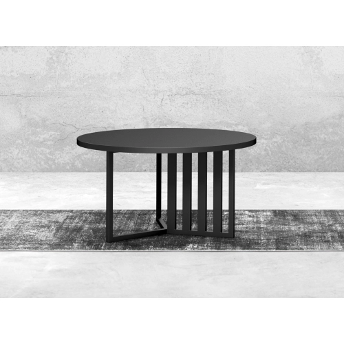 STOLIK KAWOWY Metalowy Blat Czarny Płyta MDF  STK-924
